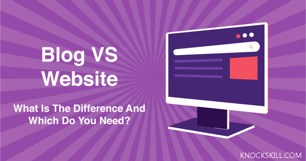 blog vs website difference